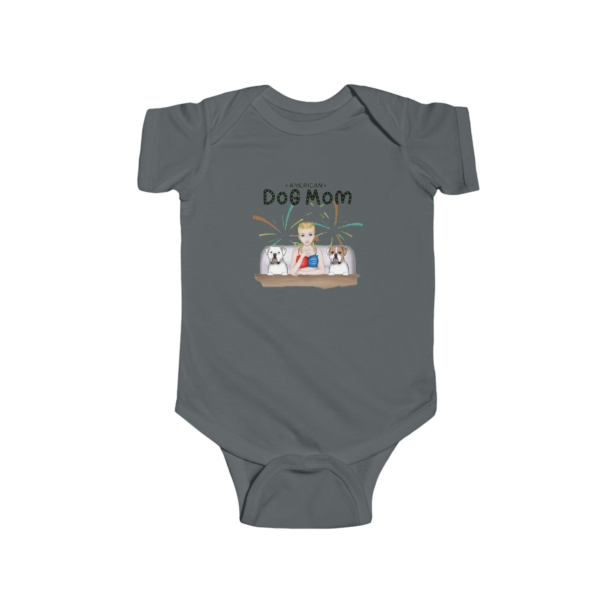 American Dog Mom | Infant Fine Jersey Bodysuit